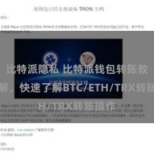 比特派隐私 比特派钱包转账教程详解，快速了解BTC/ETH/TRX转账操作