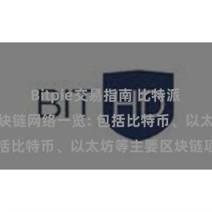 Bitpie交易指南 比特派钱包支持的区块链网络一览: 包括比特币、以太坊等主要区块链项目