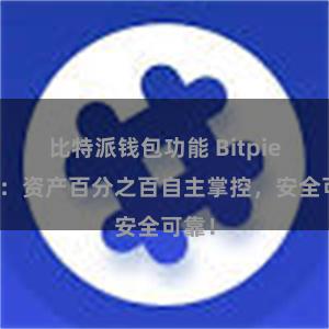 比特派钱包功能 Bitpie钱包：资产百分之百自主掌控，安全可靠！