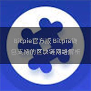 Bitpie官方版 Bitpie钱包支持的区块链网络解析