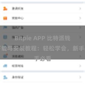 Bitpie APP 比特派钱包下载与安装教程：轻松学会，新手必看