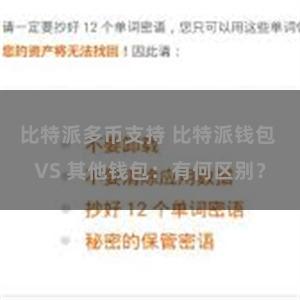 比特派多币支持 比特派钱包 VS 其他钱包：有何区别？