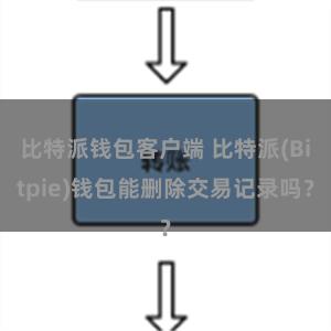 比特派钱包客户端 比特派(Bitpie)钱包能删除交易记录吗？